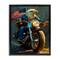 Stupell Industries Patriotic Eagle Motorcycle Floater Framed Art